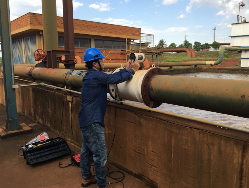 Calibração de Medidores de Vazão Ultrassônico no Rio Grande da Serra - Calibração de Instrumentos de Vazão